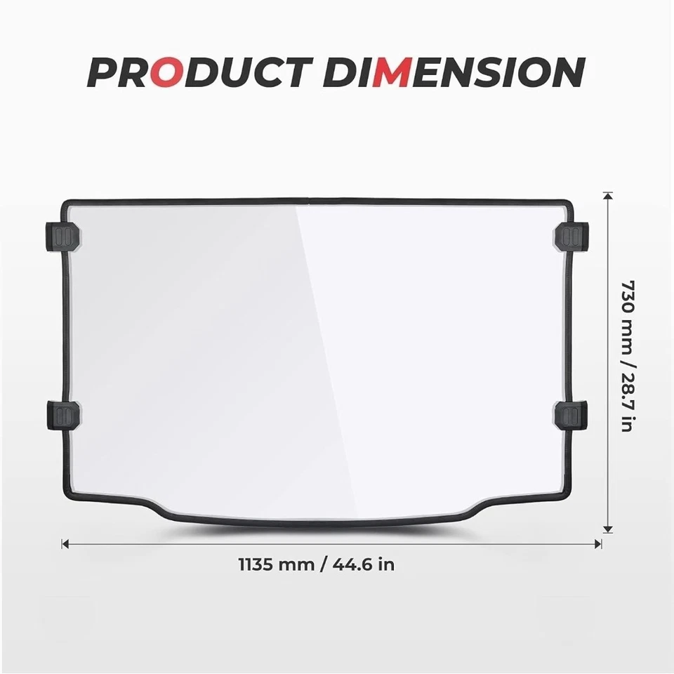 Parabrisas delantero UTV resistente a arañazos para Polaris Ranger tamaño mediano 500 570 ETX EV Foto 2 de 4