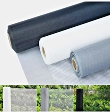 Fiberglass Window Screen Roll 100’ Easy to Use Black Replacement PATIO USA