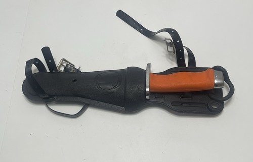 Vintage Aqua Lung US Divers Scuba Orange Knife Japan - Bild 8 von 8