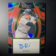 2024 Panini Select Ben Rice Red Prizm Rookie Autograph #SS-BR /99 Yankees SP🔥