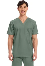 Cherokee Workwear Scrubs Men V Neck Scrub Top WW690 OLV Olive Free Shipping
