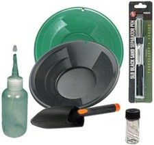 Sluice Monkey 10" Green Black Gold Pan Panning Kit