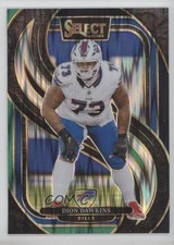 2024 Panini Select Premier Level Black & Green Shock Prizm Dion Dawkins 1dg3