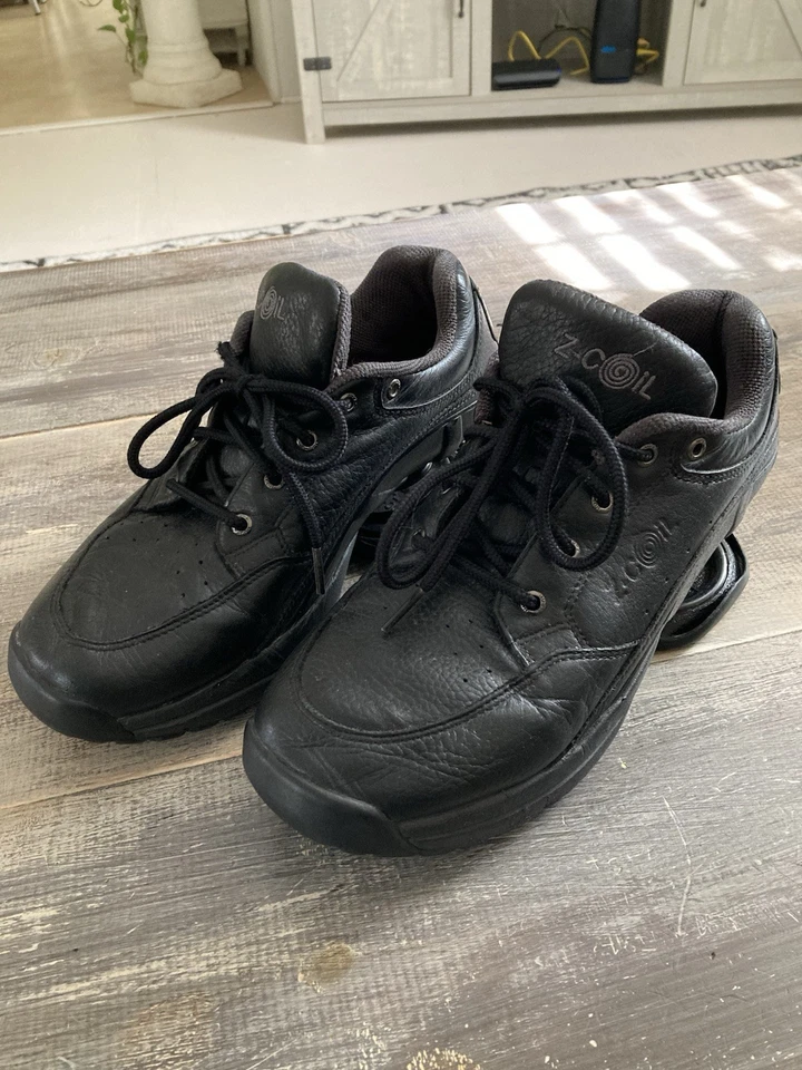 Women’s Z Coil Sz 9 Legend Pain Relief Shoes Black Leather Upper - Image 3 of 4