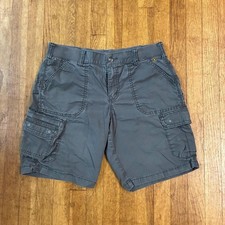 Carhartt Relaxed Fit Gray Ripstop Cargo Work Shorts Size 12 Utility Carpenter