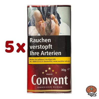 Convent American Blend Red Zigarettentabak Pouch 5x 30g