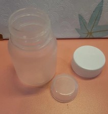 5ML thick tall cylinder glass perfume white pink