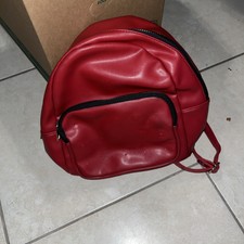 Red Leather Backpack