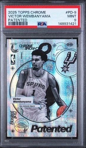 2025 Topps Chrome Victor Wembanyama Base (PSA 9)