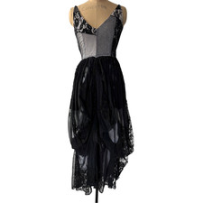 Dolce & Gabbana Lace Up Maxi Gown Women Black And Gray Dresses Eletra Casadei 42