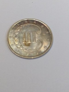 Pre Civil War USA Silver 1852 3 Cents Rare denomination! Very Nice See Picture
