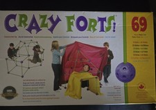 Forts fous ! Jeu de 69 pièces à construire intérieur/extérieur Play Fort