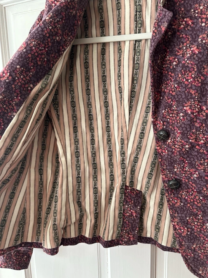 Chaqueta Blazer Mujer Vintage 2004 Y2K Gap Pana Floral Talla Mujer’s Talla 2 Foto 3 de 4