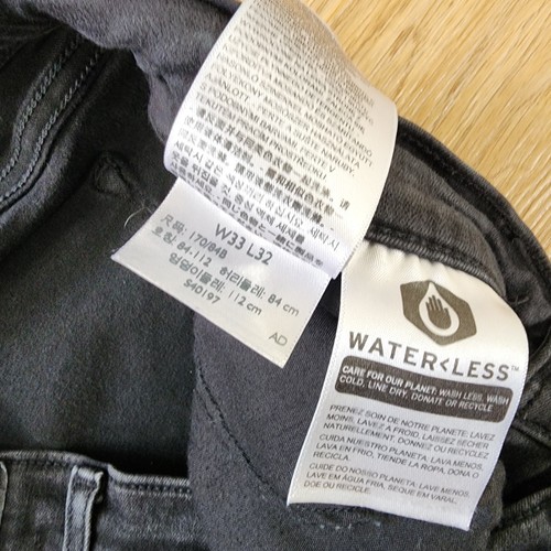 Jeans Levis Curvy Bootcut para mujer 33x29 negros pierna recta calce relajado vaquera - Imagen 5 de 12
