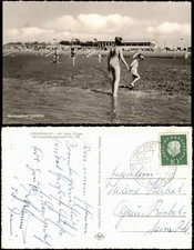 Ansichtskarte Tossens-Butjadingen Strand - Strandhalle 1961