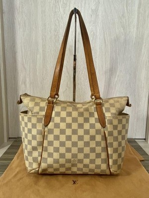 Vuitton Damier Azur Canvas Louis Vuitton White Tote Louis Vuitton