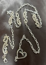 Brighton Silver Tone Link Belt 33-40  Excellent Medium