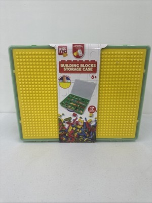 Block Tech Building Block Storage Case - Compatible 17 Storage Sections Green