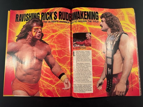 WWF WWE Magazine September 1989 Hacksaw Jim Duggan Hogan Savage Zeus W/ Sleeve - Picture 7 of 8
