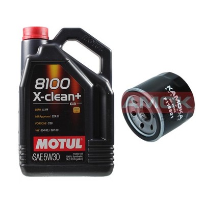 KAMOKA Ölfilter Motul 8100 X-clean+ 5W30 5L für Mazda 3 2.0 CX-5 2.5 AWD