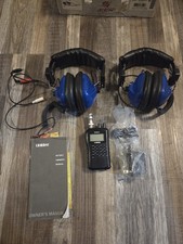 Uniden Bearcat NASCAR BC72XLT Handheld Scanner Radio w/ Two Headsets