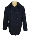 Vintage Stone Island Paul Harvey 1999 Wool Peacoat Removable Liner Navy Mens M