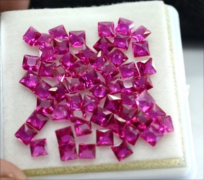 CALIBRATED  3mm NATURAL RED RUBY READY FOR JEWELLERY LOOSE GEMSTONE 50 pcs