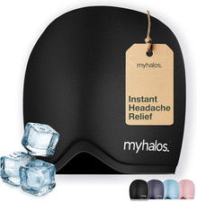 MyHalos  Migraine Relief Cap, 30 Thicker, 2X More Cooling Gel, Stays Colder for