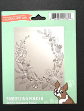 Simon Says Stamp Blossom Swag Floral Wreath 3D Embossing Folder A2 SF373