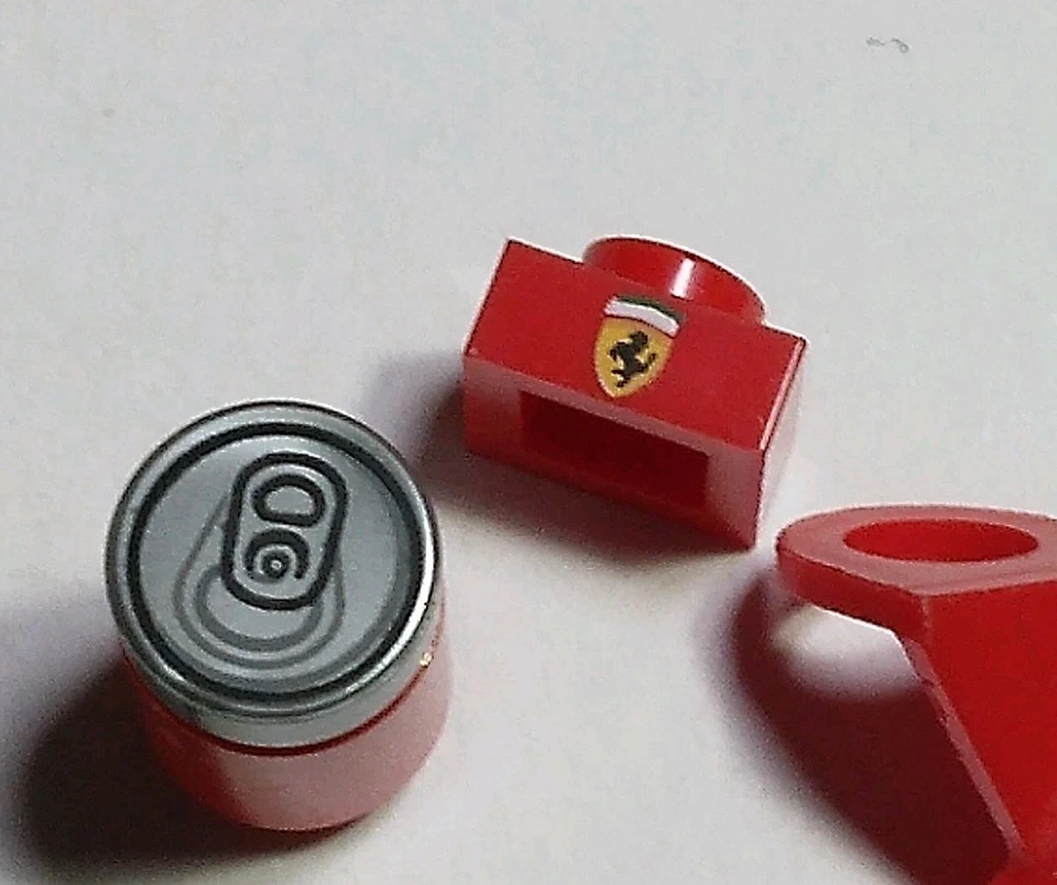 Lego 500 Оптовый Лот Пластина из Красного Кирпича Винтаж Перо Плюм Яблоки Ferrari Логотип 750 - Изображение 4 из 4