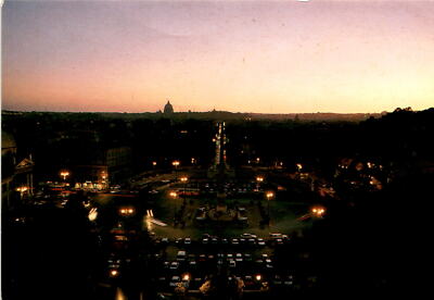 Postcard, Rome, Piazza del Popolo, Kat, difficulty finding, good Postcard