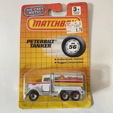 Vintage 1990 Matchbox Peterbilt Tanker Truck SHELL #MB56 Die-Cast 1:64 BRAND NEW