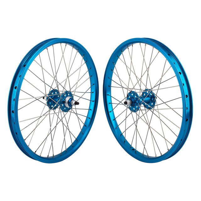 blue bike rims