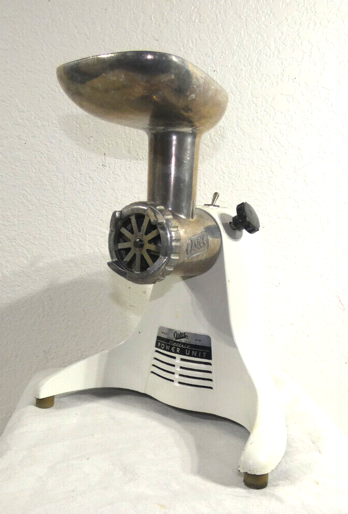 Oster Model 516 Electric Power Unit Meat Grinder Vintage 60s Country
