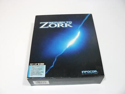 Return to Zork Vintage PC Big Box 3.5'' Floppy Disk + CD-ROM Copy Infocom MS-DOS