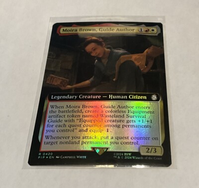 Moira Brown, Guide Author Extended Art Foil - PIP 0420 - NM - MTG Magic