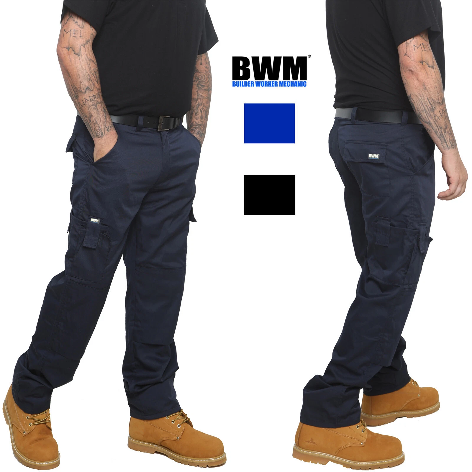 Mens BWM Lightweight Cargo Combat Work Trousers Size 28 to 52 & Knee Pad Pockets
Opens in a new wind