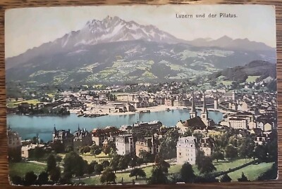 Vintage Postcard - Luzern und der Pilatus, Switzerland 