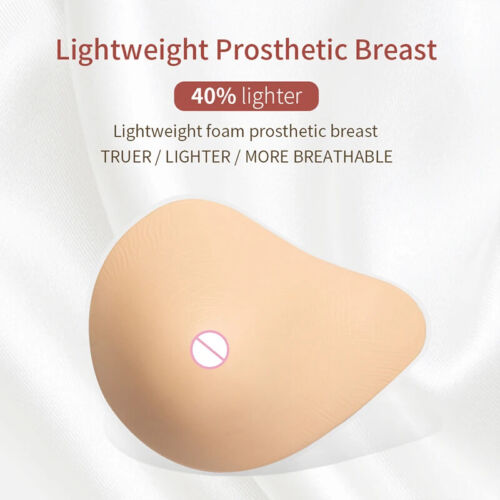 Silicone Breast Form Mastectomy Chest Light Weight Breathable Armpit Resection - Picture 3 of 26