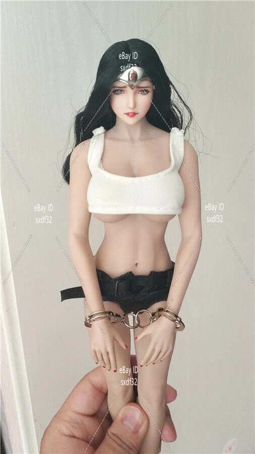 Cabeza esculpida de mujer maravilla de 1:6 para muñeca cuerpo figura Obitsu PH LD UD de 12 pulgadas Foto 3 de 4