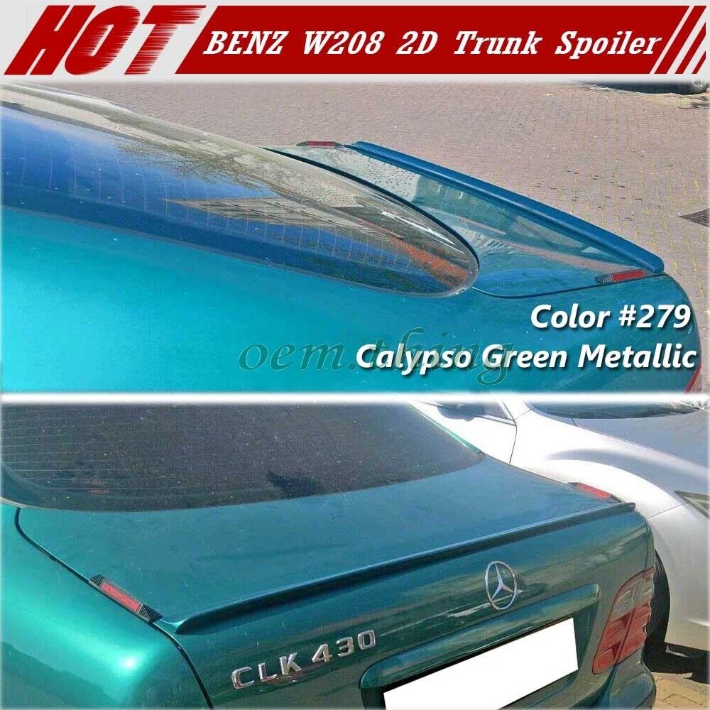 Painted #279 Fit FOR Mercedes benz CLK W208 2D Coupe Trunk Lip