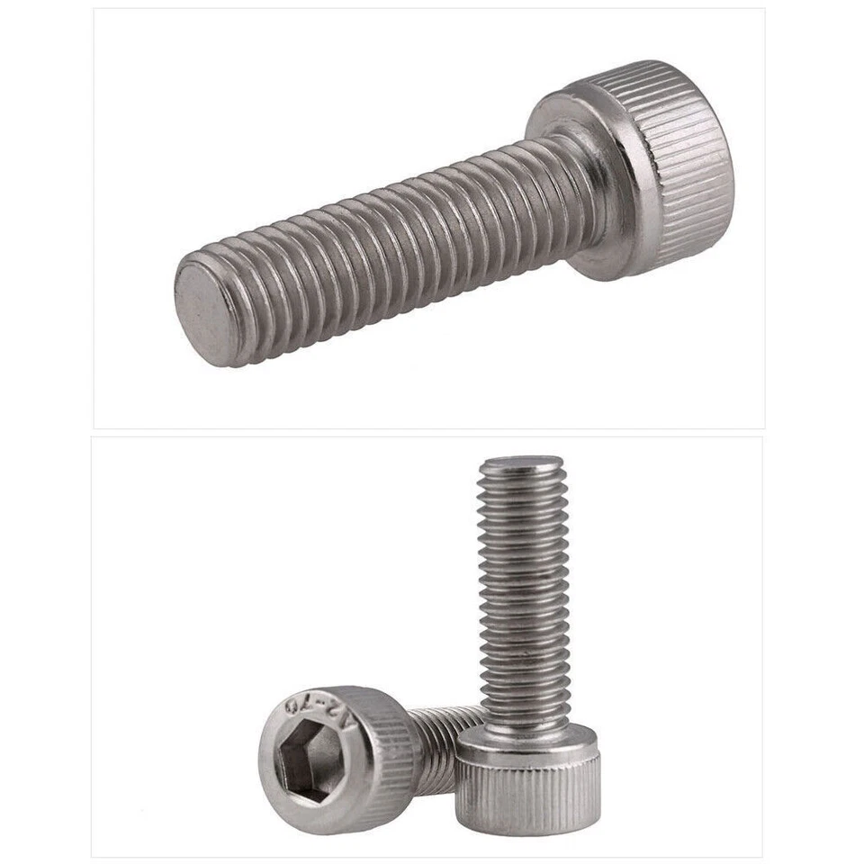 M9x1 M9x1,25 M9x1,5 mm Zylinderschrauben mit Innensechskant Schrauben A2 Edelstahl - Bild 3 von 4