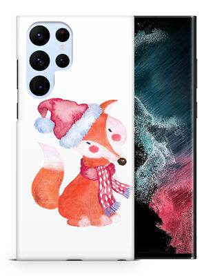 CASE COVER FOR SAMSUNG GALAXY|WATERCOLOR FOX CHRISTMAS 1