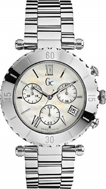 Guess Collection Watch Gc7000 Unisex Silver Stainless Chronograph