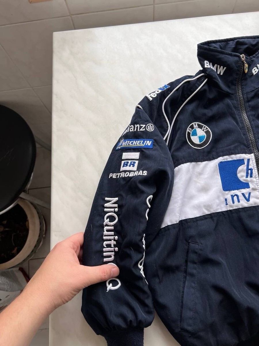 BMW SAUBER F1 TEAM RACING VINTAGE ZIP JACKET KIDS sz M