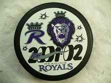 ECHL Reading Royals '01-02 Alternate Triple Team Logo Hockey Puck Collect Pucks