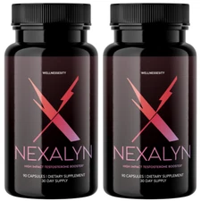 Nexalyn Pills for Men Advanced Formula - Nexa Lyn Male Support - 2 Bottles