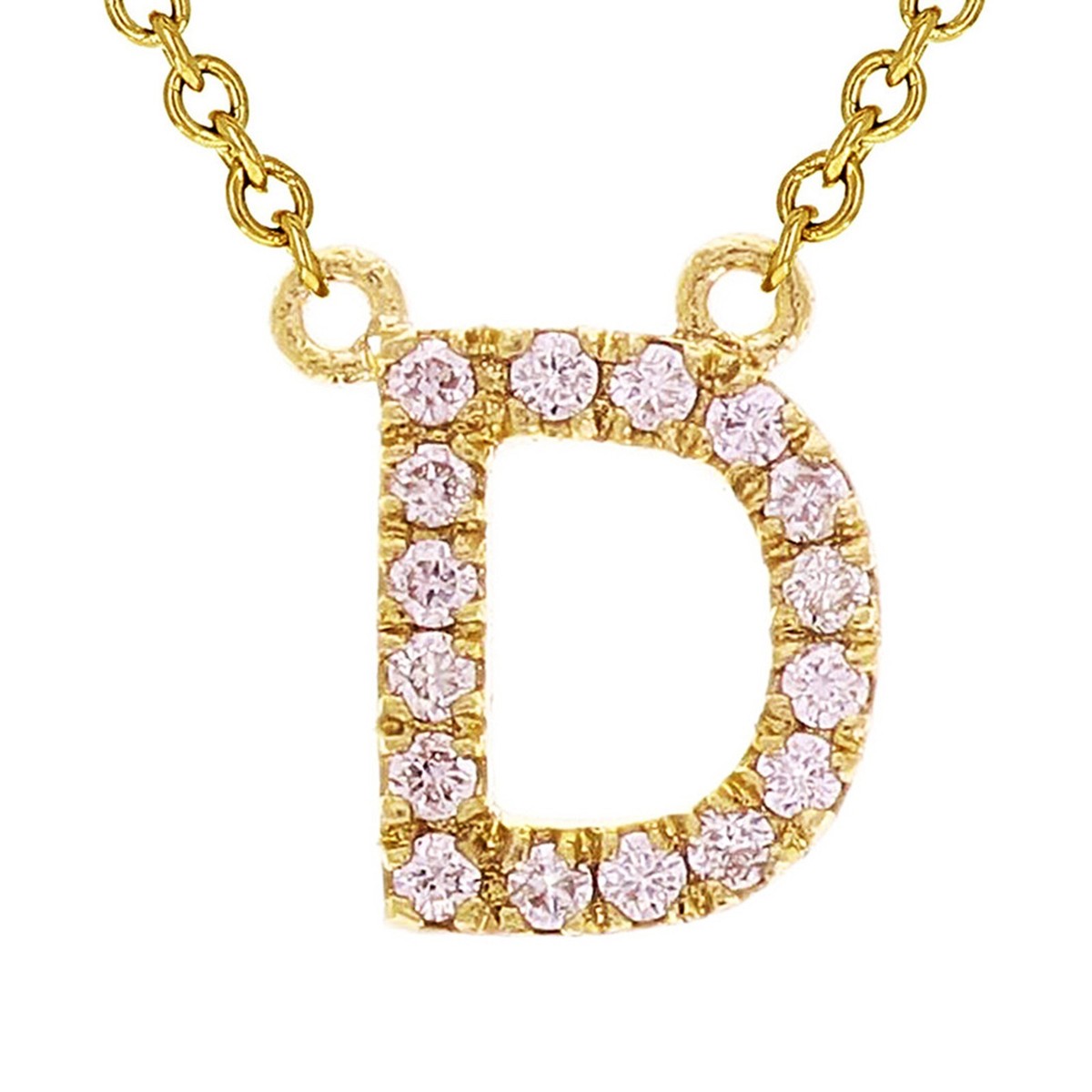 14K ホワイト ゴールド イニシャル「D」 本物のダイヤモンド付き ドッグタグ チャーム ペンダント - 軍人やペット愛好家のための高級ジュエリー - Etsy 日本 | 14K ホワイトゴールド ダイヤモンド イニシャル D チャーム | CoutureJewelers
