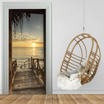 Türtapete selbstklebend TürPoster - TREPPE ZUM STRAND - Bild 1 von 4