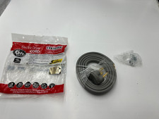 Certified Appliance Accessories Electric Dryer Cord Gray 6' 90-1024